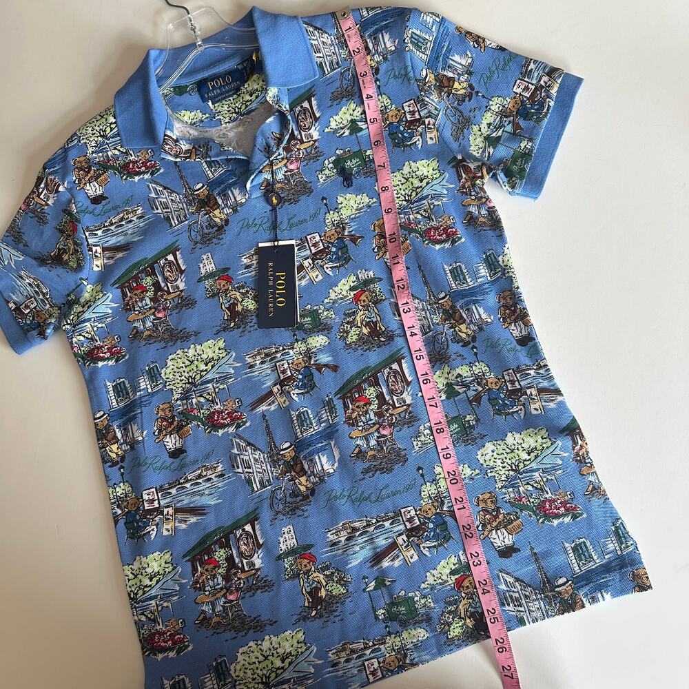POLO Ralph Lauren NEW Polo Bear in Paris Polo Shirt Mens Small , slim fit NWT - Picture 12 of 12